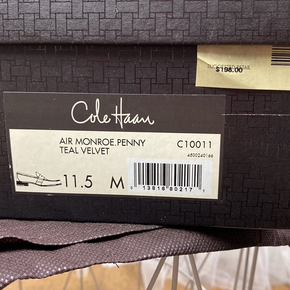🎉HP🎉Cole Han “Air Monroe” velvet penny loafers - Picture 10 of 10